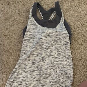 Lululemon Athletica Black and White Tank Top
